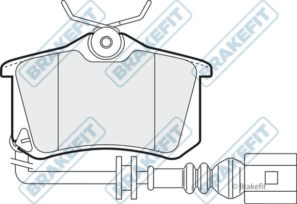 APEC BRAKING Комплект тормозных колодок, дисковый тормоз PD3007